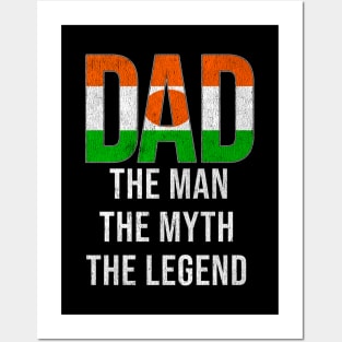 Nigerien Dad The Man The Myth The Legend - Gift for Nigerien Dad With Roots From Nigerien Posters and Art